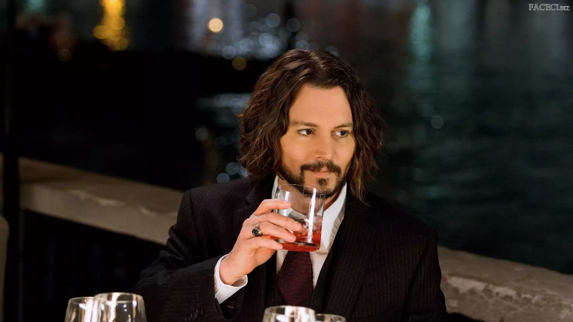 Aktor, Drink, Mężczyzna, Johnny Depp